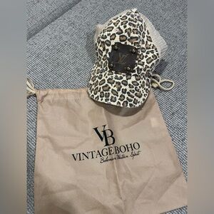 Vintage Boho LV cheetah hat